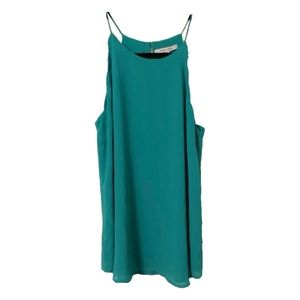 Naked Zebra Teal Scallop Tank Top